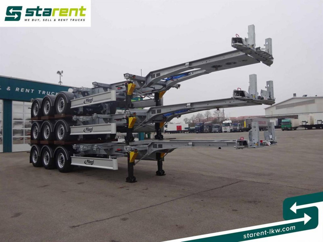 Fliegl Containerchassis ADR 1x20/2x20/1x30/1x40/1x45 - Chassis semitrailer: bilde 3 Fliegl Containerchassis ADR 1x20/2x20/1x30/1x40/1x45 - Chassis semitrailer: bilde 3