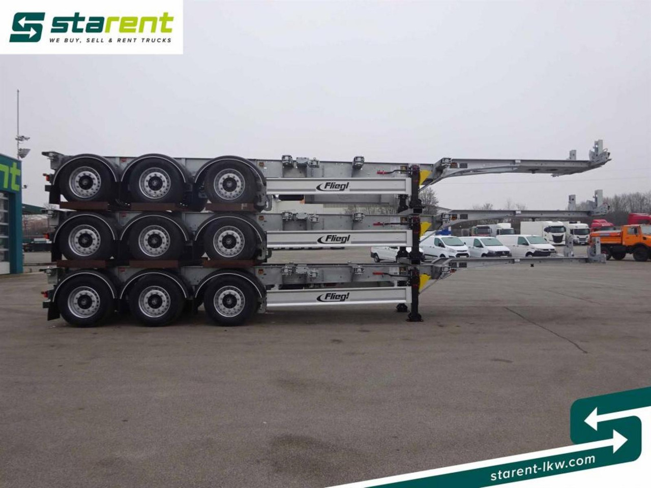 Fliegl Containerchassis ADR 1x20/2x20/1x30/1x40/1x45 - Chassis semitrailer: bilde 4 Fliegl Containerchassis ADR 1x20/2x20/1x30/1x40/1x45 - Chassis semitrailer: bilde 4