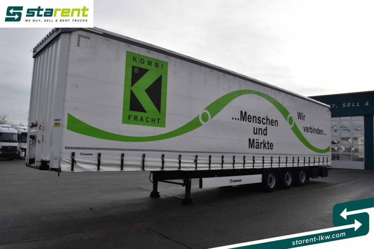 Krone Megatrailer Hubdach Lift-A Palettenanschlagleisten - Gardintrailer: bilde 1 Krone Megatrailer Hubdach Lift-A Palettenanschlagleisten - Gardintrailer: bilde 1