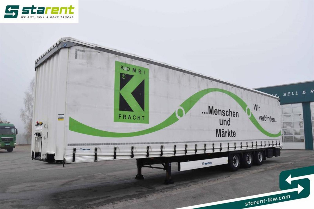 Krone Megatrailer Hubdach Liftachse Palettenanschlagl. - Gardintrailer: bilde 1 Krone Megatrailer Hubdach Liftachse Palettenanschlagl. - Gardintrailer: bilde 1