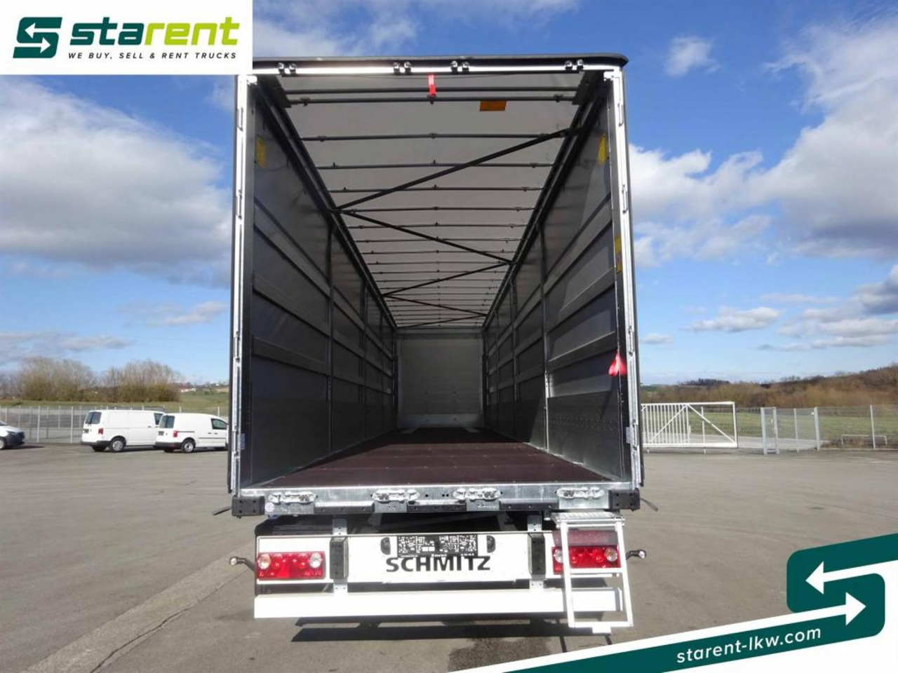 Ny Gardintrailer Schmitz Tautliner Bordwand 60cm Hubdach Liftachse: bilde 11