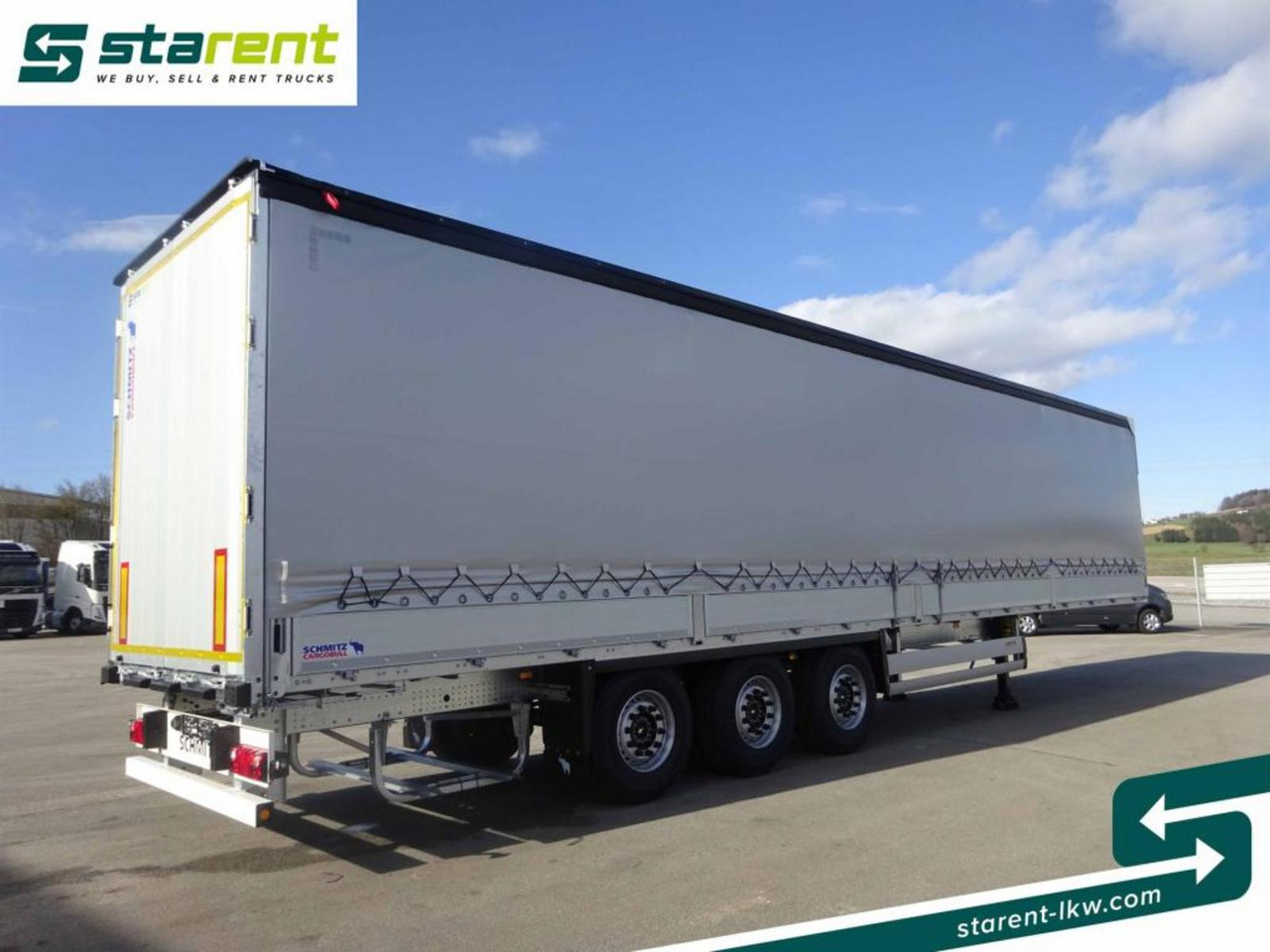 Ny Gardintrailer Schmitz Tautliner Bordwand 60cm Hubdach Liftachse: bilde 5