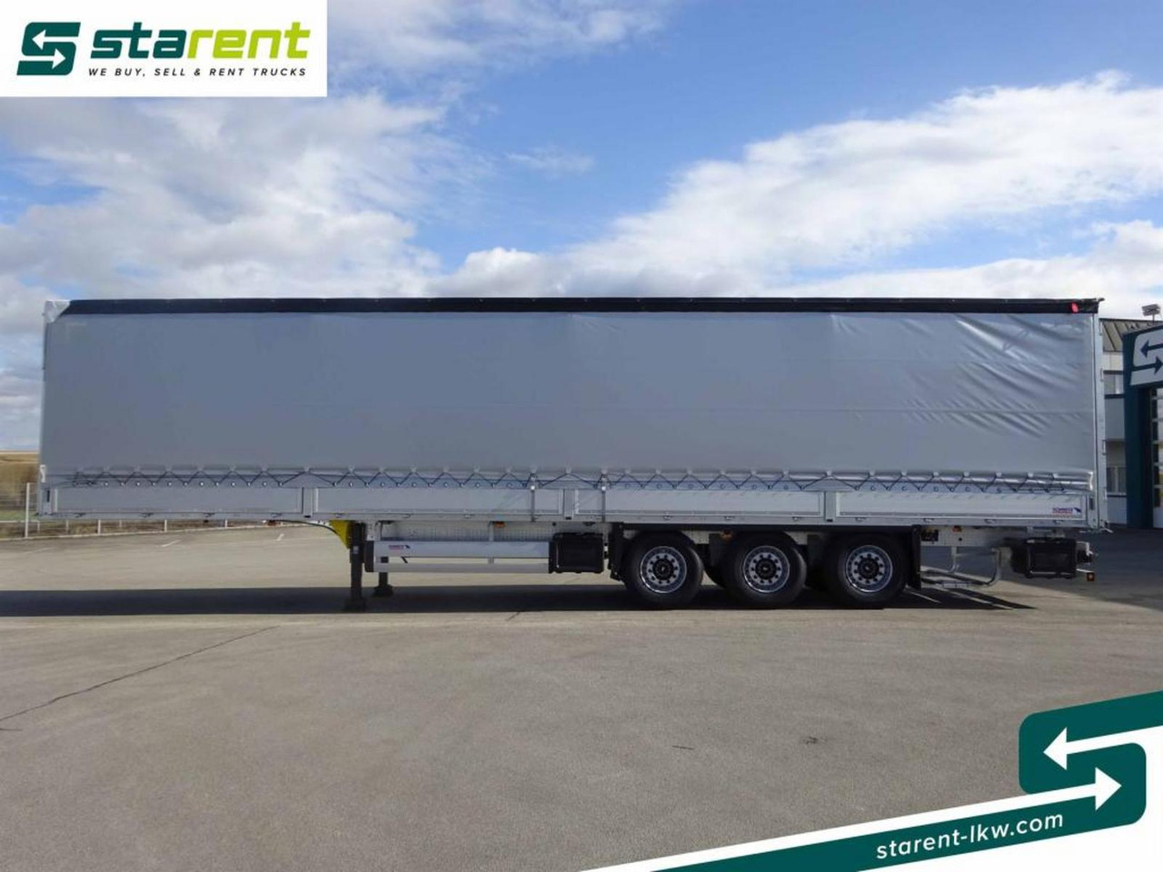 Ny Gardintrailer Schmitz Tautliner Bordwand 60cm Hubdach Liftachse: bilde 8
