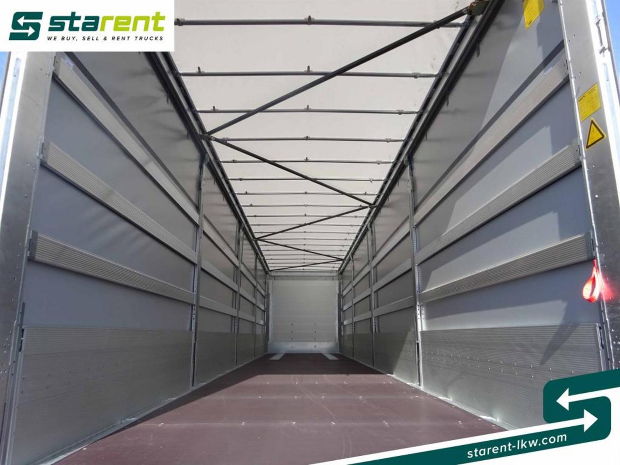 Ny Gardintrailer Schmitz Tautliner Bordwand 60cm Hubdach Liftachse: bilde 12