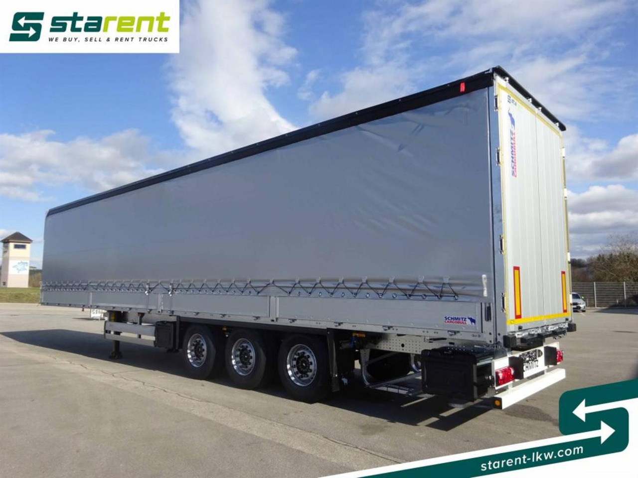 Ny Gardintrailer Schmitz Tautliner Bordwand 60cm Hubdach Liftachse: bilde 7