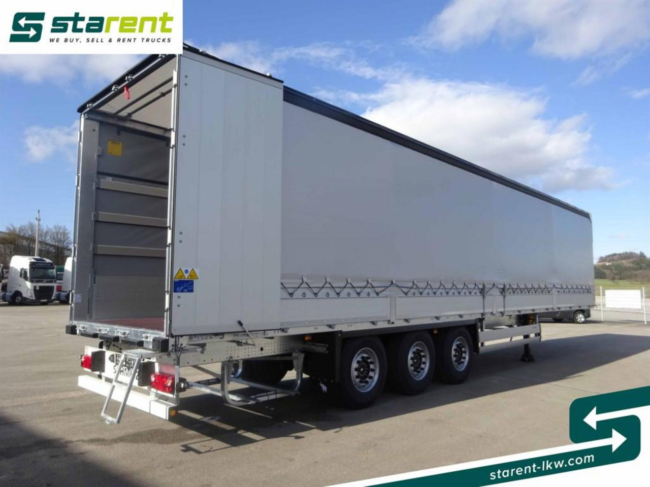 Ny Gardintrailer Schmitz Tautliner Bordwand 60cm Hubdach Liftachse: bilde 10