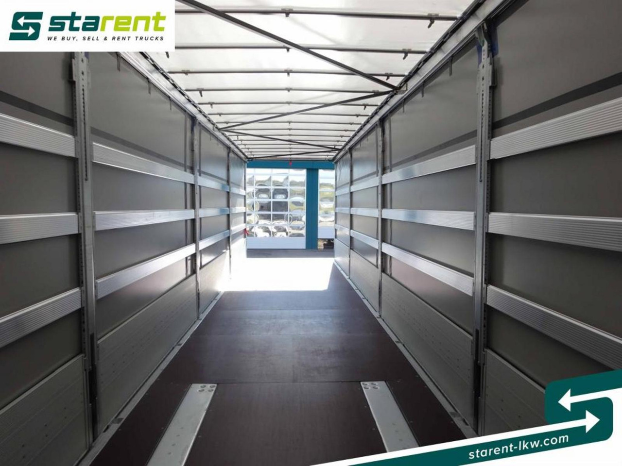 Ny Gardintrailer Schmitz Tautliner Bordwand 60cm Hubdach Liftachse: bilde 15