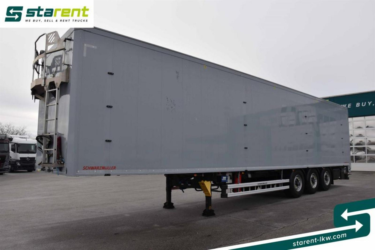 Schwarzmüller 10mm Liftachse Fernbedienung Bodenplane 190.000 KM - Med walking floor semitrailer: bilde 1 Schwarzmüller 10mm Liftachse Fernbedienung Bodenplane 190.000 KM - Med walking floor semitrailer: bilde 1