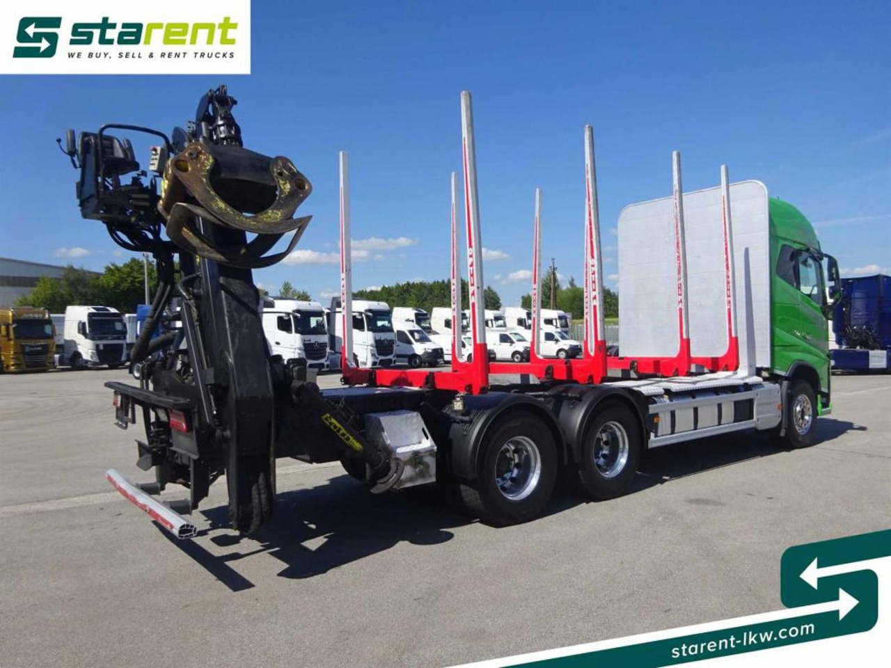 Volvo FH16 750 6x4 Holzaufbau mit Kran (Tajfun LIV120Z) - Tømmerbil: bilde 5 Volvo FH16 750 6x4 Holzaufbau mit Kran (Tajfun LIV120Z) - Tømmerbil: bilde 5
