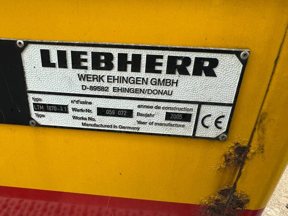 Allterrengkran Liebherr LTM 1070-4.1: bilde 21 Allterrengkran Liebherr LTM 1070-4.1: bilde 21
