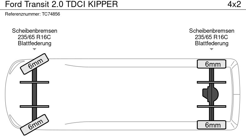 Ford Transit 2.0 TDCI KIPPER - Varebil med tipp: bilde 5 Ford Transit 2.0 TDCI KIPPER - Varebil med tipp: bilde 5