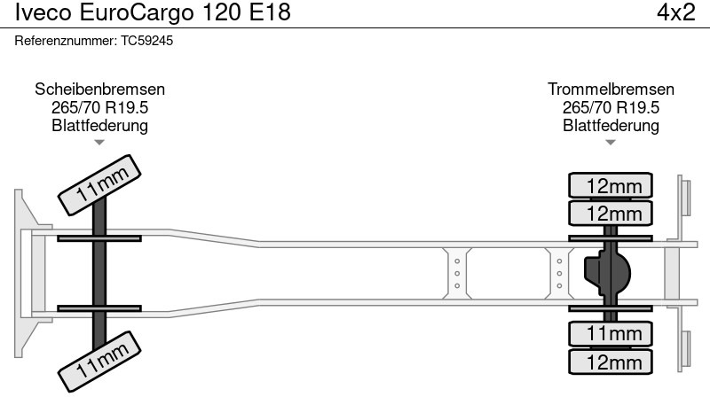 Iveco EuroCargo 120 E18 - Chassis lastebil: bilde 4 Iveco EuroCargo 120 E18 - Chassis lastebil: bilde 4