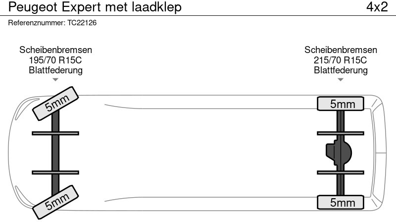 Peugeot Expert met laadklep - Kassebil: bilde 5 Peugeot Expert met laadklep - Kassebil: bilde 5