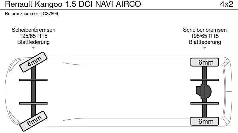 Små varebil Renault Kangoo 1.5 DCI NAVI AIRCO: bilde 14