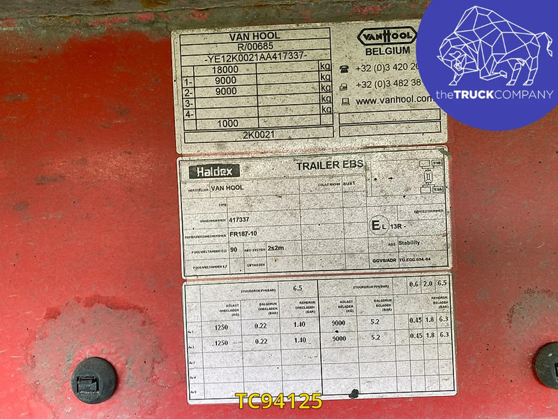 Van Hool - Kjølehenger: bilde 4 Van Hool - Kjølehenger: bilde 4