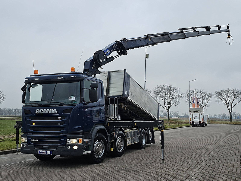Scania G450 8X2*6 HMF 3220-K6 - Lastebil med kabelsystem, Kranbil: bilde 2 Scania G450 8X2*6 HMF 3220-K6 - Lastebil med kabelsystem, Kranbil: bilde 2