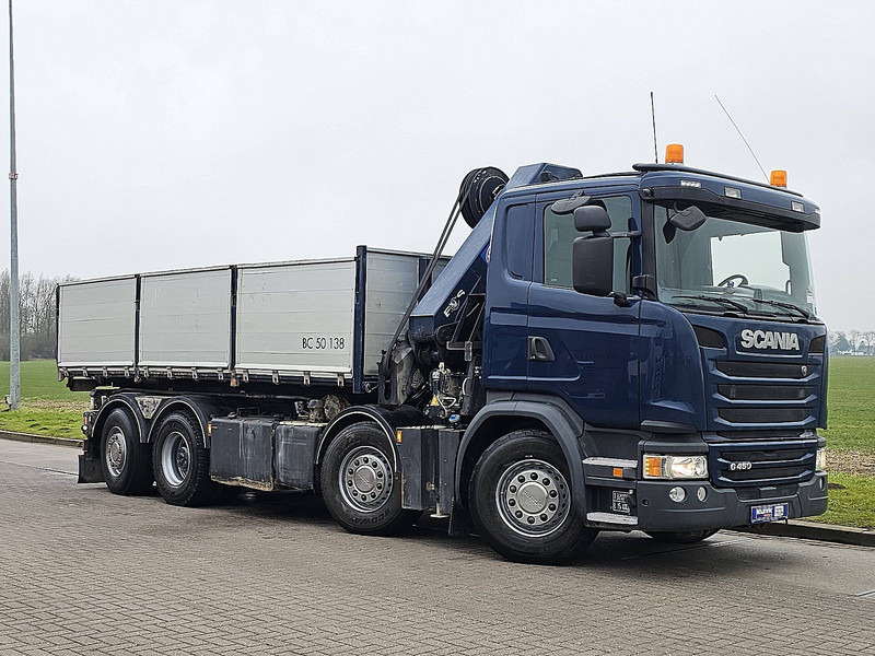 Scania G450 8X2*6 HMF 3220-K6 - Lastebil med kabelsystem, Kranbil: bilde 5 Scania G450 8X2*6 HMF 3220-K6 - Lastebil med kabelsystem, Kranbil: bilde 5