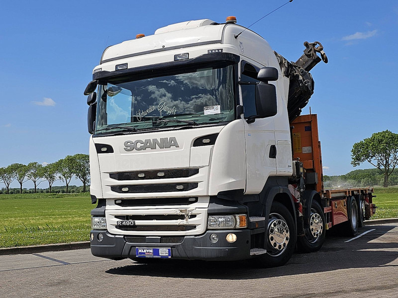 Scania R490 HMF 6020 - Planbil, Kranbil: bilde 1 Scania R490 HMF 6020 - Planbil, Kranbil: bilde 1