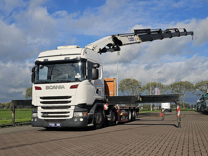 Scania R490 - Planbil, Kranbil: bilde 1 Scania R490 - Planbil, Kranbil: bilde 1