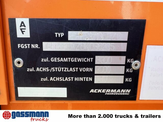 Ackermann PS-F 5.3/13.5 EZG SPS, Edscha-Verdeck, Lenkachse - Åpen semitrailer: bilde 5 Ackermann PS-F 5.3/13.5 EZG SPS, Edscha-Verdeck, Lenkachse - Åpen semitrailer: bilde 5