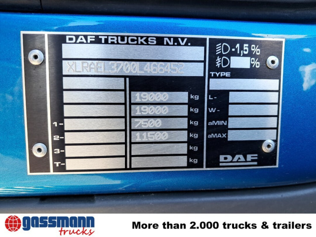 DAF LF 290 FA 4x2, Nebenantrieb, Navi - Chassis lastebil: bilde 4 DAF LF 290 FA 4x2, Nebenantrieb, Navi - Chassis lastebil: bilde 4