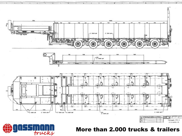 Goldhofer STZ-L 6-67/80 A, 6 Achsen, 86.000kg Ges.-Gew. - Lavloader semitrailer: bilde 4 Goldhofer STZ-L 6-67/80 A, 6 Achsen, 86.000kg Ges.-Gew. - Lavloader semitrailer: bilde 4