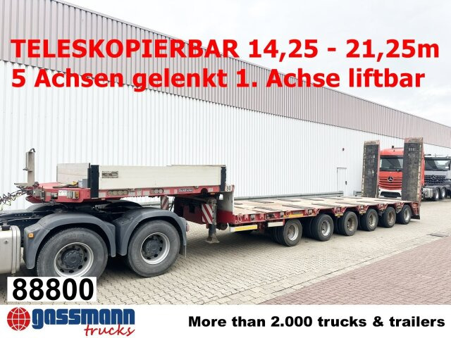 Goldhofer STZ-L 6-67/80 A, 6 Achsen, 86.000kg Ges.-Gew. - Lavloader semitrailer: bilde 1 Goldhofer STZ-L 6-67/80 A, 6 Achsen, 86.000kg Ges.-Gew. - Lavloader semitrailer: bilde 1