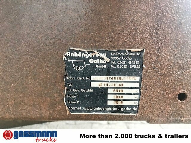 Gotha Anh-Bau HL 20.40x20, Ex- - Planhenger/ Flathenger: bilde 2 Gotha Anh-Bau HL 20.40x20, Ex- - Planhenger/ Flathenger: bilde 2