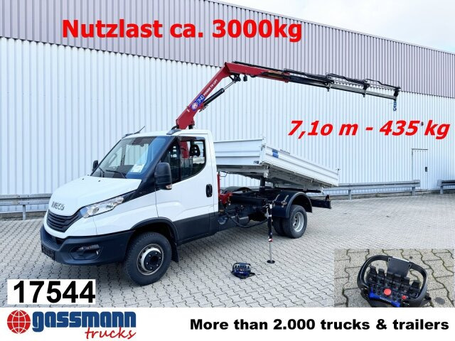Iveco Daily 70C18H 4x2 mit Kran HMF 340-K3, Funk - Tippbil, Kranbil: bilde 1 Iveco Daily 70C18H 4x2 mit Kran HMF 340-K3, Funk - Tippbil, Kranbil: bilde 1
