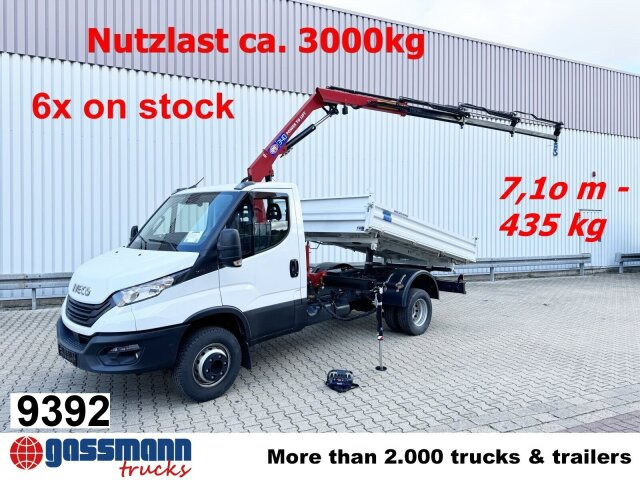 Iveco Daily 70C18H 4x2 mit Kran HMF 340-K3, Funk - Tippbil, Kranbil: bilde 1 Iveco Daily 70C18H 4x2 mit Kran HMF 340-K3, Funk - Tippbil, Kranbil: bilde 1