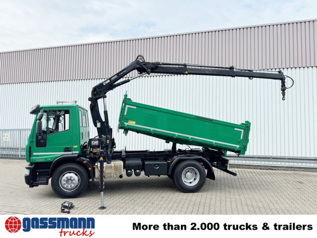 Tippbil, Kranbil Iveco EuroCargo ML160E28 4x2 mit Kran Hiab XS 088 ES-2: bilde 14