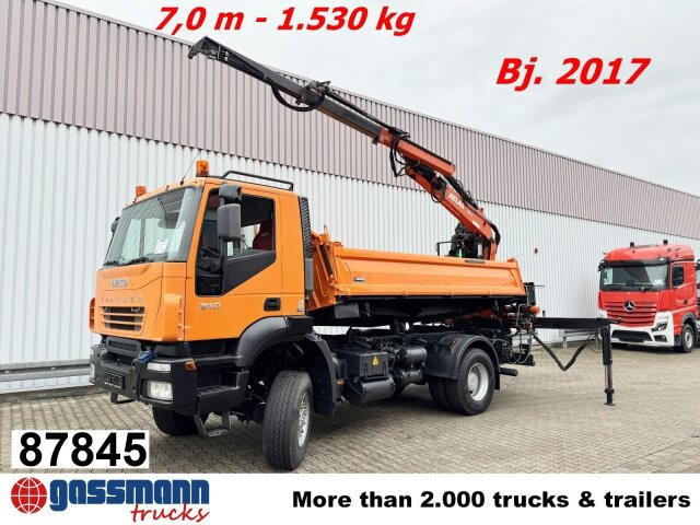 Iveco Trakker AD190T31W 4x4, absattelbarer Heckkran - Tippbil, Kranbil: bilde 1 Iveco Trakker AD190T31W 4x4, absattelbarer Heckkran - Tippbil, Kranbil: bilde 1