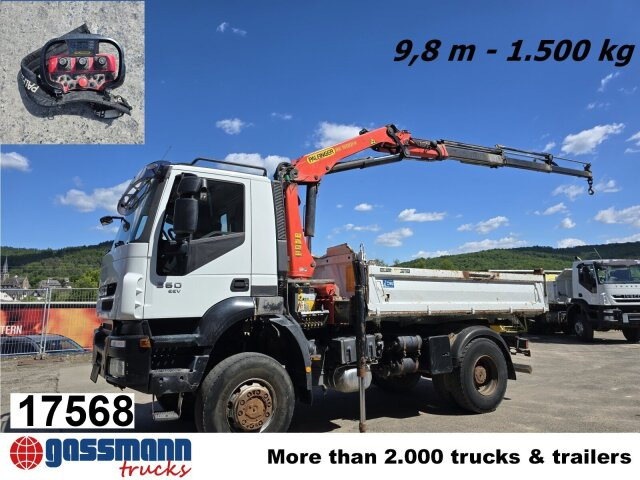 Iveco Trakker AD190T36W/T 4x4 mit Kran Palfinger PK - Tippbil, Kranbil: bilde 1 Iveco Trakker AD190T36W/T 4x4 mit Kran Palfinger PK - Tippbil, Kranbil: bilde 1