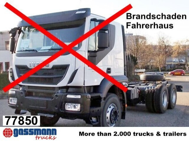 Iveco Trakker AD260T45 6x4, BRANDSCHADEN FAHRERHAUS! - Chassis lastebil: bilde 1 Iveco Trakker AD260T45 6x4, BRANDSCHADEN FAHRERHAUS! - Chassis lastebil: bilde 1