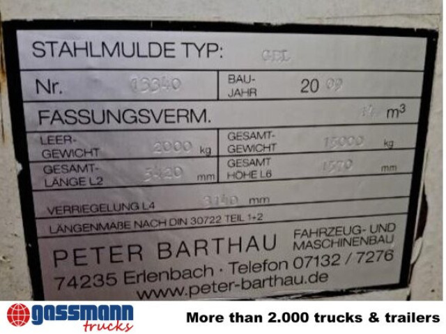 Abrollcontainer 19 cbm, Flügeltüren - Lastebil: bilde 2 Abrollcontainer 19 cbm, Flügeltüren - Lastebil: bilde 2