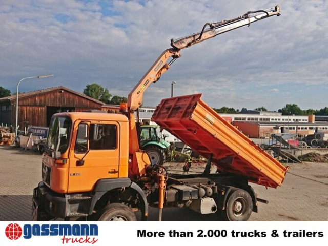 MAN 19.293 4x4 BL, Winterdienstausstattung, Kran - Tippbil, Kranbil: bilde 3 MAN 19.293 4x4 BL, Winterdienstausstattung, Kran - Tippbil, Kranbil: bilde 3