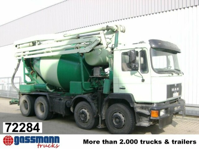 MAN 33.292 8x4 Mischer Stetter 7m³ mit Pumpe - Pumpemixer: bilde 1 MAN 33.292 8x4 Mischer Stetter 7m³ mit Pumpe - Pumpemixer: bilde 1