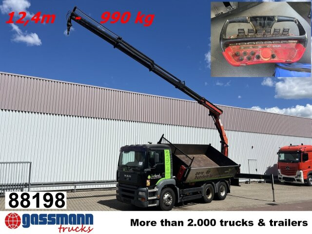 MAN TGA 26.363 6x4 BB, PK 16502 C Kran, absattelbar, - Tippbil, Kranbil: bilde 1 MAN TGA 26.363 6x4 BB, PK 16502 C Kran, absattelbar, - Tippbil, Kranbil: bilde 1