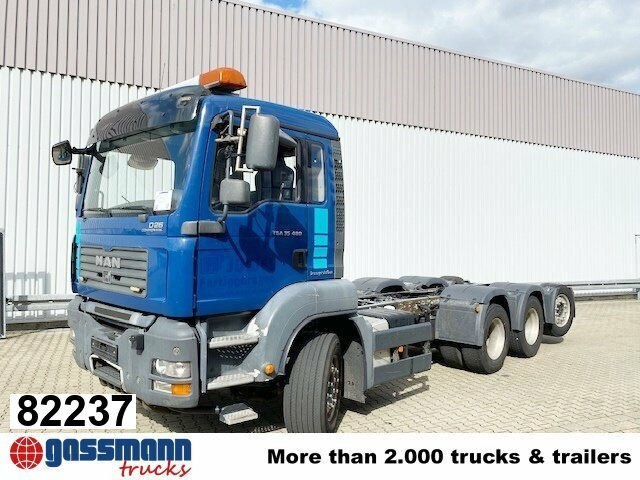 MAN TGA 35.480 8x4-4 BL, Lift-/Lenkachse - Chassis lastebil: bilde 1 MAN TGA 35.480 8x4-4 BL, Lift-/Lenkachse - Chassis lastebil: bilde 1