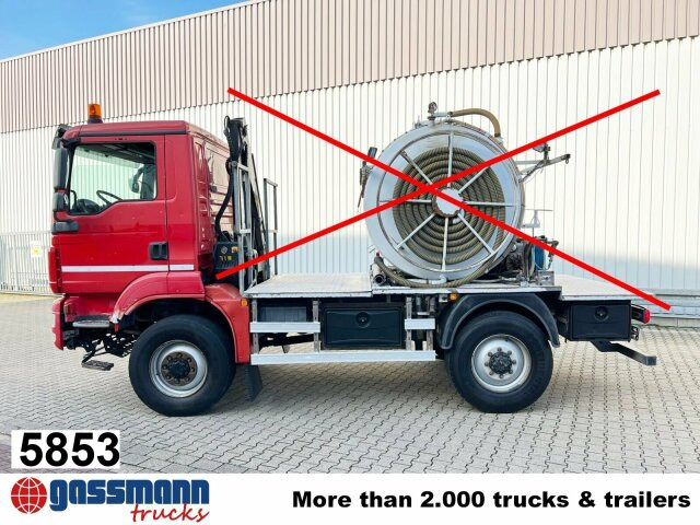 MAN TGM 13.250/340 4X4BL, Einzelbereifung, 2x - Chassis lastebil, Kranbil: bilde 1 MAN TGM 13.250/340 4X4BL, Einzelbereifung, 2x - Chassis lastebil, Kranbil: bilde 1