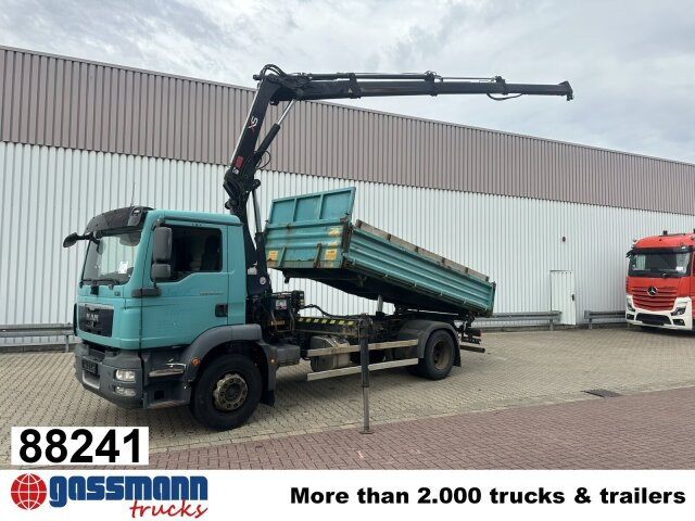 MAN TGM 18.290 4x2 LL, EEV, Kran Hiab XS 111 ES-3 - Tippbil, Kranbil: bilde 1 MAN TGM 18.290 4x2 LL, EEV, Kran Hiab XS 111 ES-3 - Tippbil, Kranbil: bilde 1