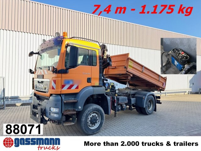 MAN TGS 18.320 4x4 BL, Wechselsystem, - Tippbil, Kranbil: bilde 1 MAN TGS 18.320 4x4 BL, Wechselsystem, - Tippbil, Kranbil: bilde 1