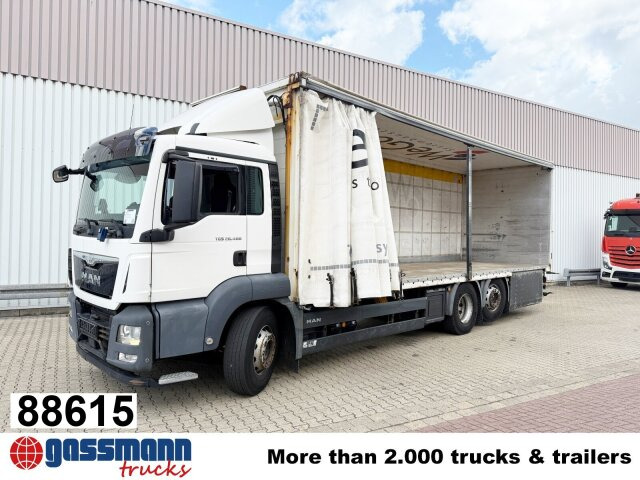 MAN TGS 26.400 6x2-4 LL, Lenk-/Lift, Hubdach - Planbil, Kranbil: bilde 1 MAN TGS 26.400 6x2-4 LL, Lenk-/Lift, Hubdach - Planbil, Kranbil: bilde 1