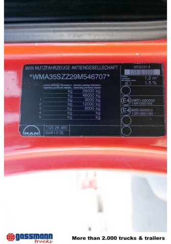 MAN TGS 26.480 6x4H-4 BL, Liebherr HTM 704, - Betongbil: bilde 4 MAN TGS 26.480 6x4H-4 BL, Liebherr HTM 704, - Betongbil: bilde 4