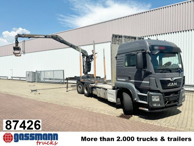 MAN TGS 26.500 6X4H-4 BL, PriTarder, HydroDrive, - Tømmerbil, Kranbil: bilde 1 MAN TGS 26.500 6X4H-4 BL, PriTarder, HydroDrive, - Tømmerbil, Kranbil: bilde 1