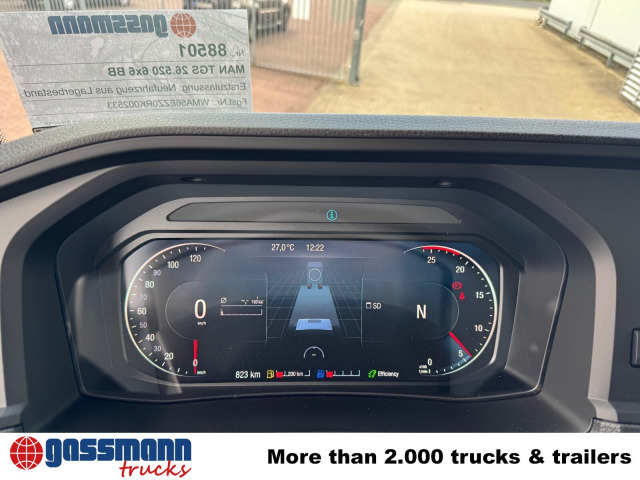 MAN TGS 26.520 6x6 BB, PriTarder, Navi, Optiview, - Chassis lastebil: bilde 3 MAN TGS 26.520 6x6 BB, PriTarder, Navi, Optiview, - Chassis lastebil: bilde 3