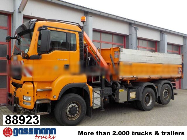 MAN TGS 28.400 6X4-4 BL, Lenk-/Lift, - Tippbil, Kranbil: bilde 1 MAN TGS 28.400 6X4-4 BL, Lenk-/Lift, - Tippbil, Kranbil: bilde 1