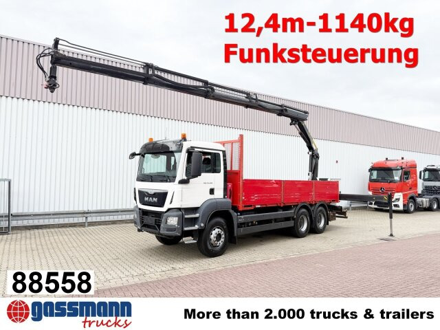 MAN TGS 33.400 6x4 BB, Navi, Heckkran PK18002-EH C, - Planbil, Kranbil: bilde 1 MAN TGS 33.400 6x4 BB, Navi, Heckkran PK18002-EH C, - Planbil, Kranbil: bilde 1