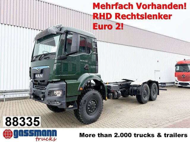 MAN TGS 33.440 6x6 BB CH RHD, Euro2, Rechtslenker, - Chassis lastebil: bilde 1 MAN TGS 33.440 6x6 BB CH RHD, Euro2, Rechtslenker, - Chassis lastebil: bilde 1