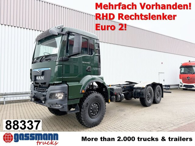 MAN TGS 33.440 6x6 BB CH RHD, Euro2, Rechtslenker, - Chassis lastebil: bilde 1 MAN TGS 33.440 6x6 BB CH RHD, Euro2, Rechtslenker, - Chassis lastebil: bilde 1